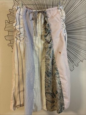 Claudette Skirt A-Line Midi Mixed Media Size Small  to Medium